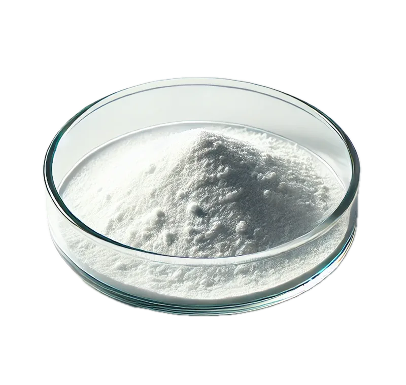 Carbomer powder in a glass dish