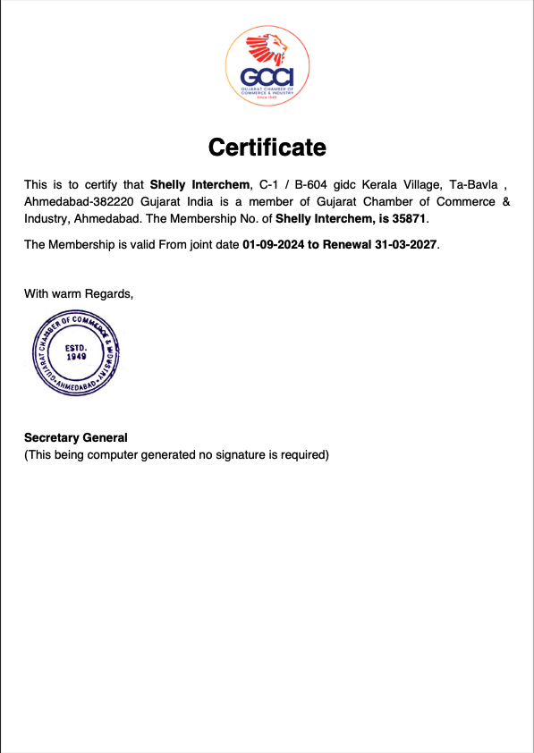 GCCI Certificate